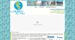 Desktop Screenshot of elmundodelagua.com.mx