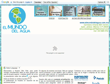 Tablet Screenshot of elmundodelagua.com.mx